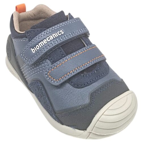 Sneakers primi passi blu-azzurre per bambino con doppio strappo a velcro - Biomecanics 6 Sneakers primi passi blu-azzurre per bambino con doppio strappo a velcro - Biomecanics