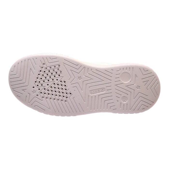 Sneakers ragazza white-pink con fulmine glitter multicolor - Geox