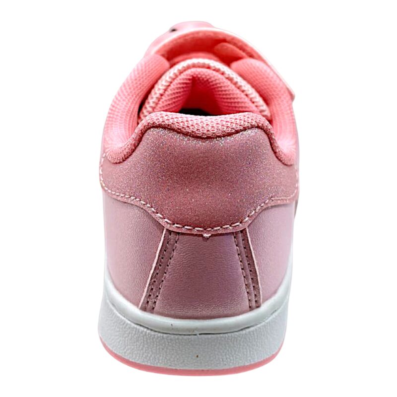 Sneakers rosa per bambina con cuori glitterati fucsia, fiocchetto, chiusura a strappo e orsetto sui lacci elastici - Lelli Kelly 4 Sneakers rosa per bambina con cuori glitter fucsia, fiocchetto, chiusura a strappo e orsetto sui lacci elastici - Lelli Kelly