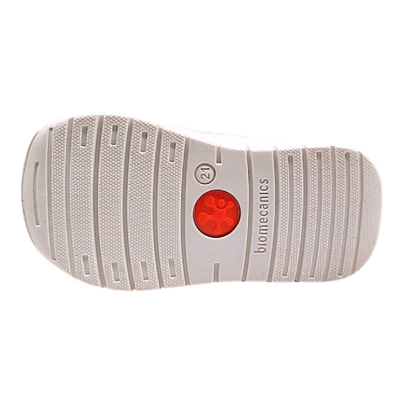 Sneakers sportiva bianco-rosa-silver con doppio strappo - Biomecanics