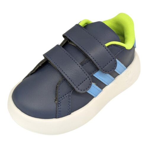 Sneakers sportiva blu-giallo fluo con doppio strappo – Adidas