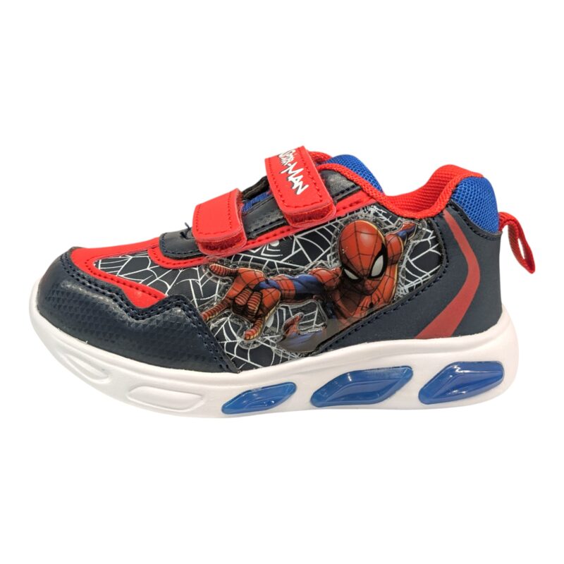 Sneakers sportiva invernale blu navy-rossa per bambino con Spider-Man, luci e doppio strappo – Alek Moda Silver 3 Sneakers sportiva invernale blu navy-rossa per bambino con Spider-Man, luci e doppio strappo – Alek Moda Silver