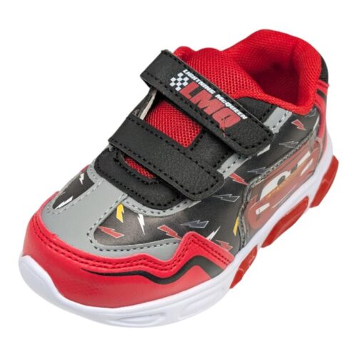 Sneakers sportiva invernale per bambino black-red Cars con luci e doppio strappo – Alek Moda Silver 6 Sneakers sportiva invernale per bambino black-red cars con luci e doppio strappo – Alek Moda Silver