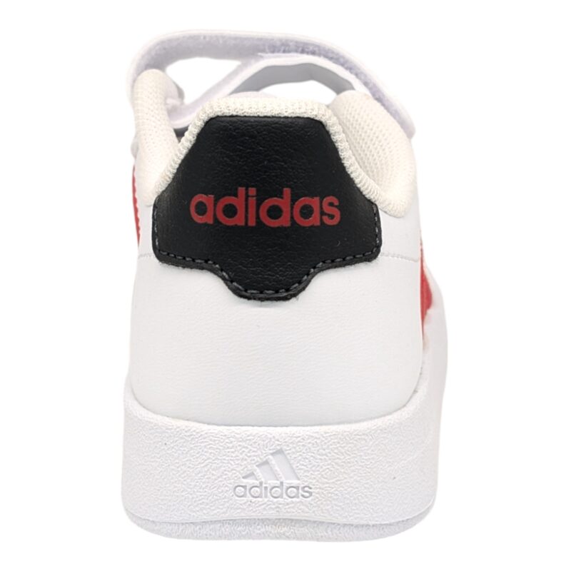 Sneakers sportiva white-red con strappo e lacci elastici – Adidas