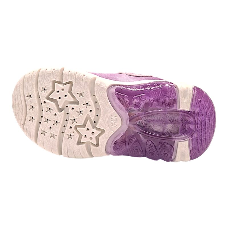 Sneakers sportive Rapunzel rosa-lilla in tessuto retato per bambina con luci, strappo e lacci elastici - Geox 5 Sneakers sportive Rapunzel rosa-lilla in tessuto retato per bambina con luci, strappo e lacci elastici - Geox