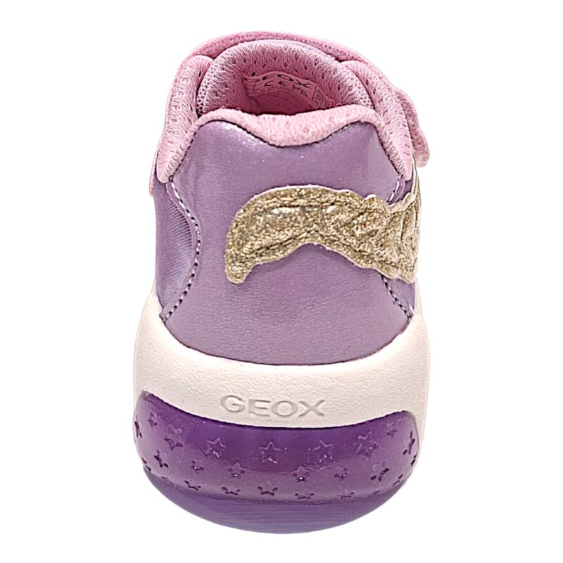 Sneakers sportive Rapunzel rosa-lilla in tessuto retato per bambina con luci, strappo e lacci elastici - Geox 4 Sneakers sportive Rapunzel rosa-lilla in tessuto retato per bambina con luci, strappo e lacci elastici - Geox