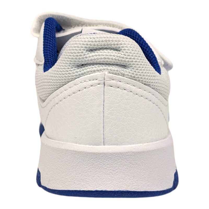 Sneakers sportive bianche per bambino primi passi con strisce blu e strappi - Adidas
