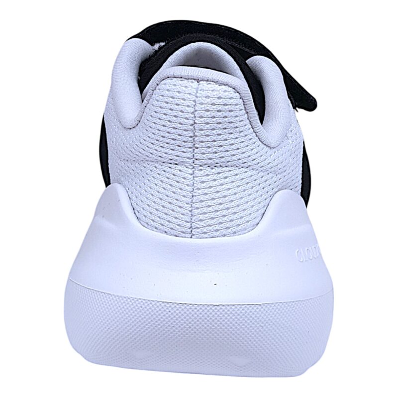 Sneakers sportive in tessuto per bambina di colore nero e strisce bianche con lacci - Adidas