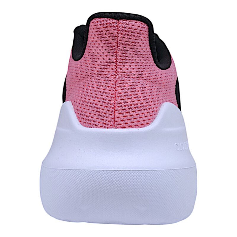 Sneakers sportive in tessuto per bambina di colore nero e strisce rosa con lacci - Adidas