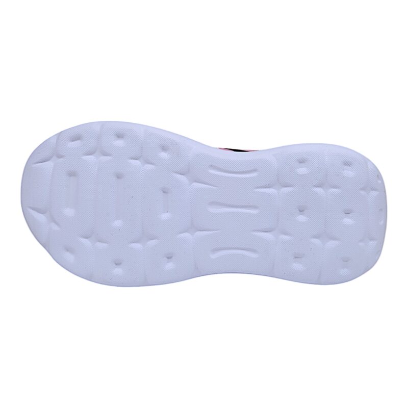 Sneakers sportive in tessuto per bambina di colore nero e strisce rosa con lacci - Adidas