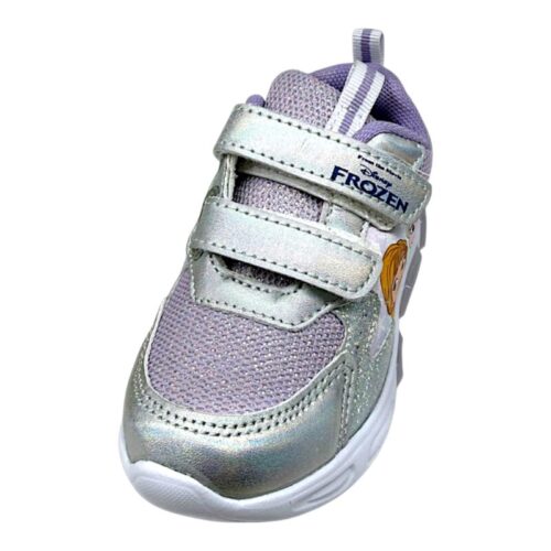 Sneakers sportive invernali Frozen per bambina con luci e doppia apertura a strappo - Alek Moda Silver 1 Sneakers sportive invernali Frozen per bambina con luci e doppia apertura a strappo Alek Moda Silver 1