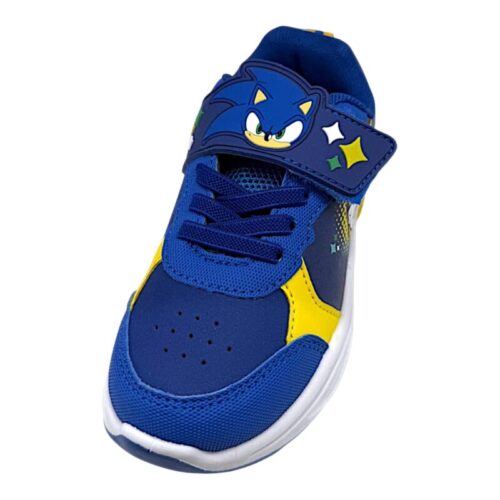 Sneakers sportive invernali Sonic blu royal-giallo per bambino con luci, strappo e lacci elastici - Alek Moda Silver 2 Sneakers sportive invernali Sonic blu royal-giallo per bambino con luci, strappo e lacci elastici - Alek Moda Silver