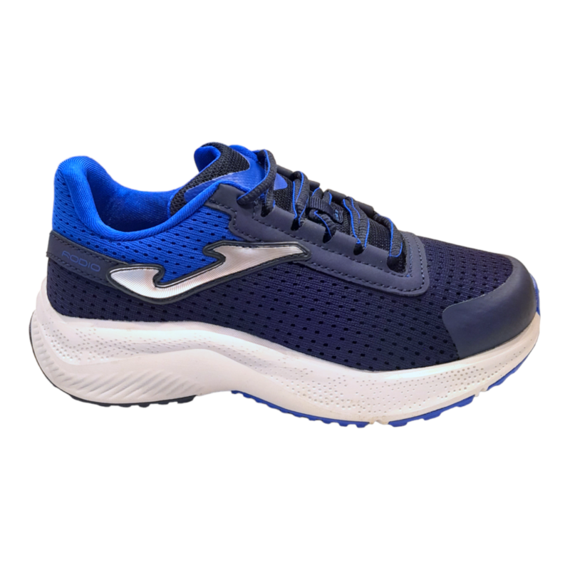 Sneakers sportive navy-royal per bambino in tessuto retato e lacci - Joma 2 Sneakers sportive navy-royal per bambino in tessuto retato e lacci elastici - Joma