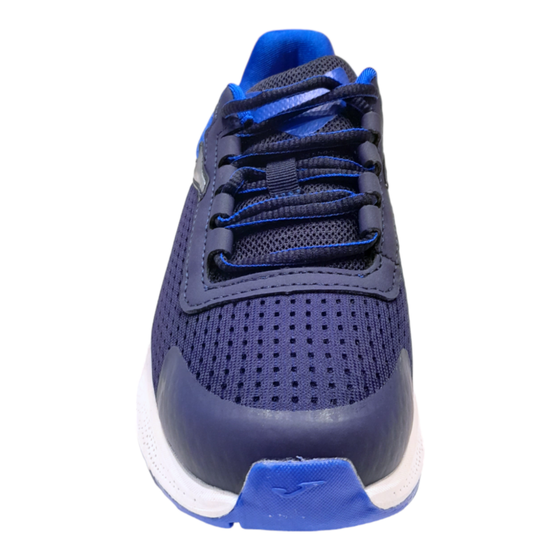 Sneakers sportive navy-royal per bambino in tessuto retato e lacci - Joma 4 Sneakers sportive navy-royal per bambino in tessuto retato e lacci elastici - Joma