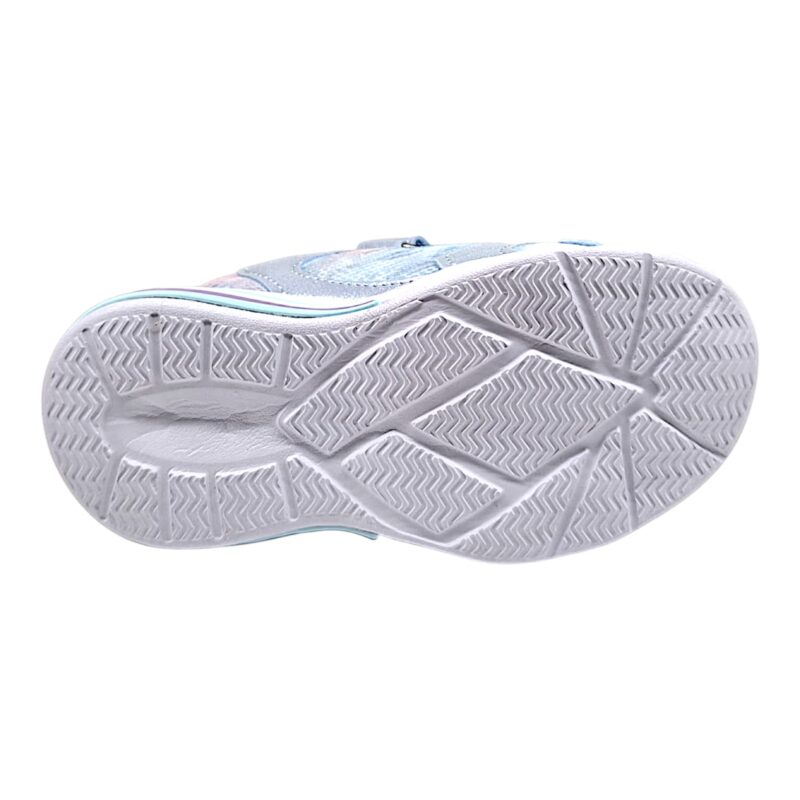 Sneakers sportive per bambina Frozen lilac-sky blue-multicolor con doppio strappo, lacci elastici e luci – Alek Moda Silver 5 Sneakers sportive per bambina Frozen lilac-sky blue-multicolor con strappo, lacci elastici e luci – Silver
