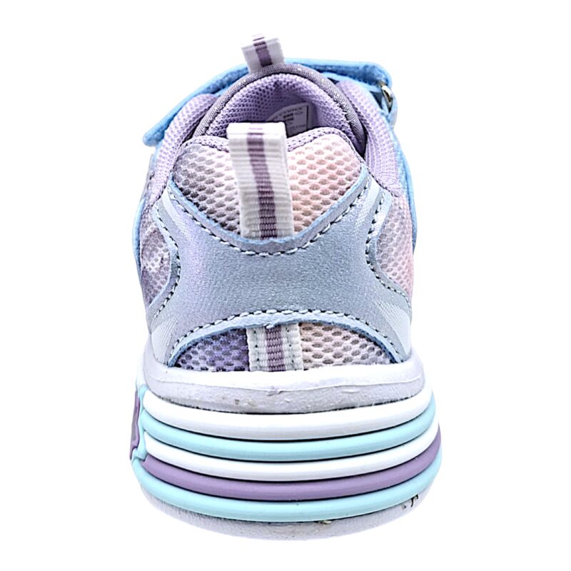 Sneakers sportive per bambina Frozen lilac-sky blue-multicolor con doppio strappo, lacci elastici e luci – Alek Moda Silver 4 Sneakers sportive per bambina Frozen lilac-sky blue-multicolor con strappo, lacci elastici e luci – Silver