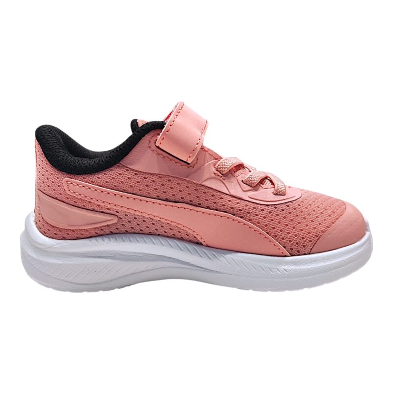 Sneakers sportive rosa-bianca in tessuto mesh synth per bambina con strappo e lacci elastici - Puma 2 Sneakers sportive rosa-bianca in tessuto mesh synth per bambina con strappo e lacci elastici - Puma