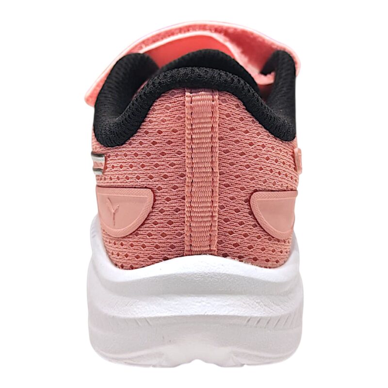 Sneakers sportive rosa-bianca in tessuto mesh synth per bambina con strappo e lacci elastici - Puma 4 Sneakers sportive rosa-bianca in tessuto mesh synth per bambina con strappo e lacci elastici - Puma