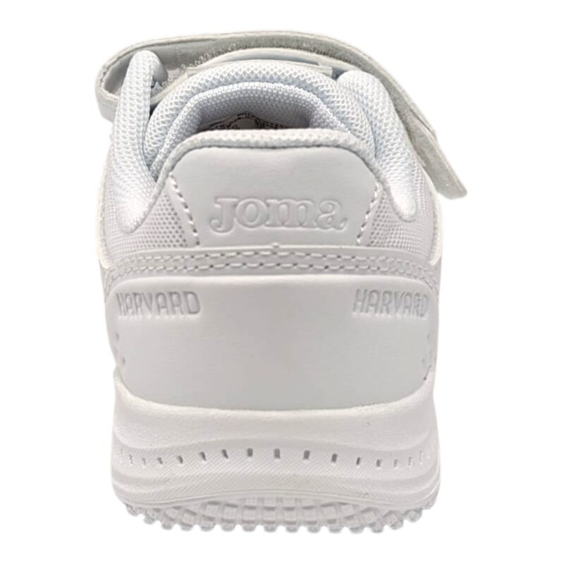 Sneakers sportive unisex total white con strappo e lacci elastici - Joma 4 Sneakers sportive unisex total white con strappo e lacci elastici - Joma