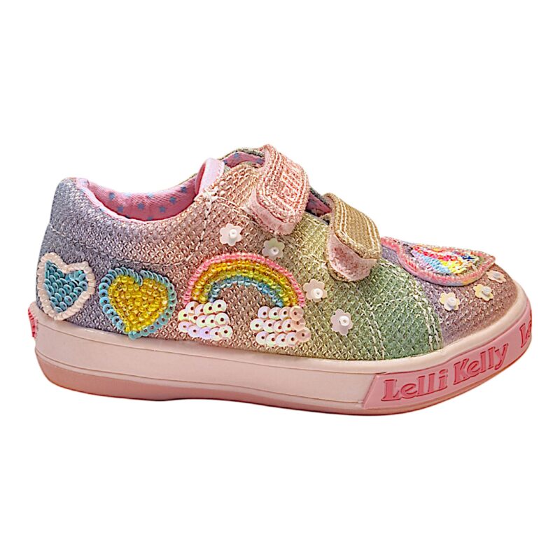 Sneakers unicorno per bambina con dettagli glitterati e strass - Lelli Kelly 3 Sneakers unicorno per bambina con dettagli glitterati e strass - Lelli Kelly