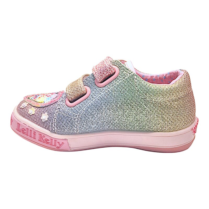 Sneakers unicorno per bambina con dettagli glitterati e strass - Lelli Kelly 2 Sneakers unicorno per bambina con dettagli glitterati e strass - Lelli Kelly