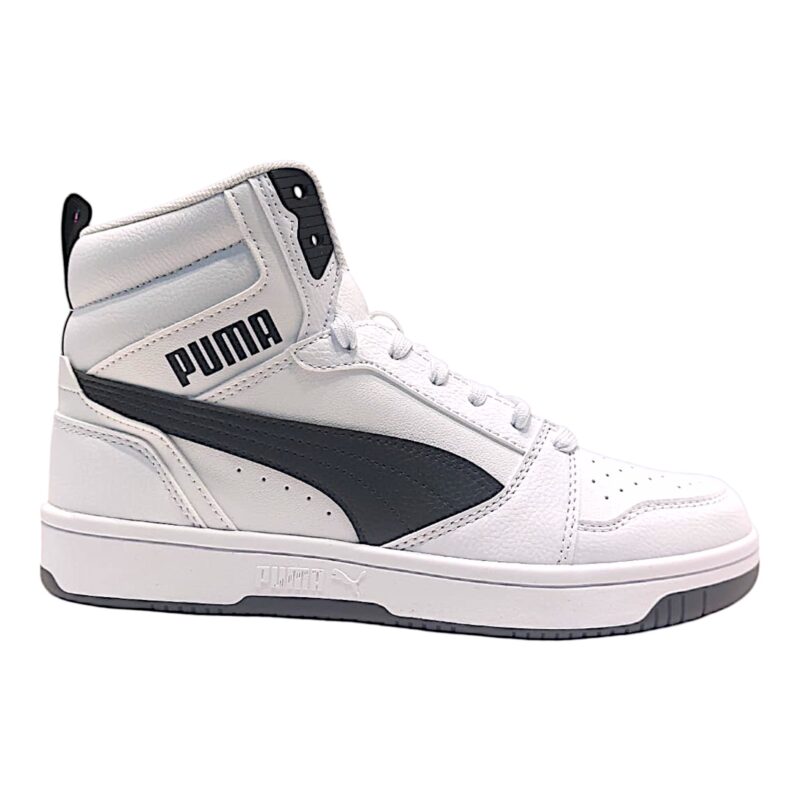 Sneakers unisex alta similpelle con lacci white-black (lojacono) - Puma