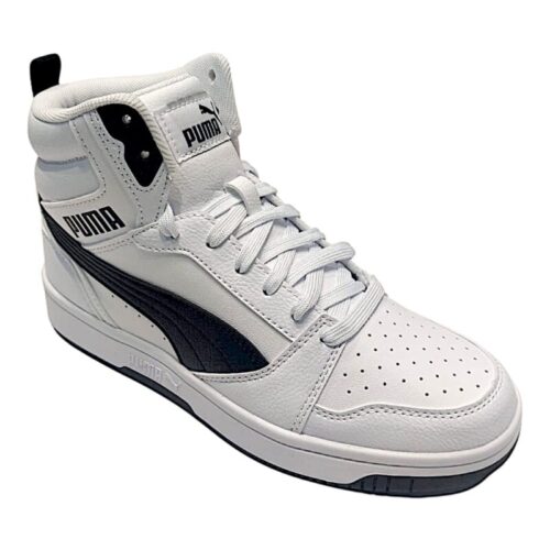 Sneakers unisex alta similpelle con lacci white-black (lojacono) - Puma