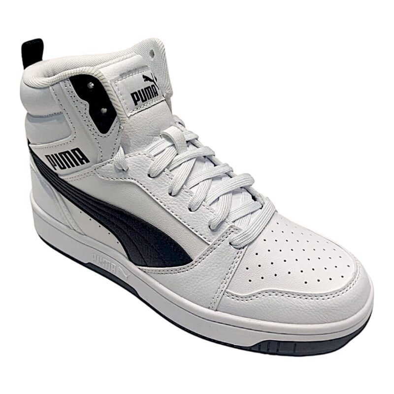 Sneakers unisex alta similpelle con lacci white-black (lojacono) - Puma