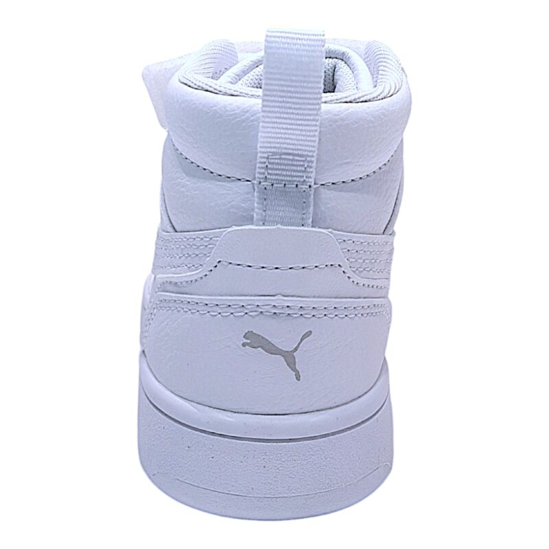 Sneakers unisex alta similpelle con strappo e lacci elastici white-grey (lojacono) - Puma
