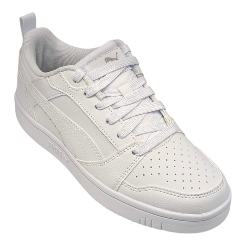 Sneakers unisex similpelle con lacci elastici white-grey (lojacono) - Puma (