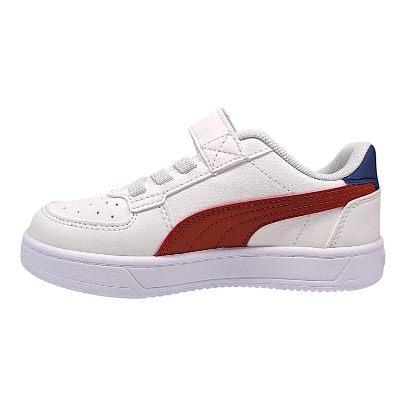 Sneakers unisex similpelle con strappo e lacci elastici white-red-blue-crystal (lojacono) - Puma