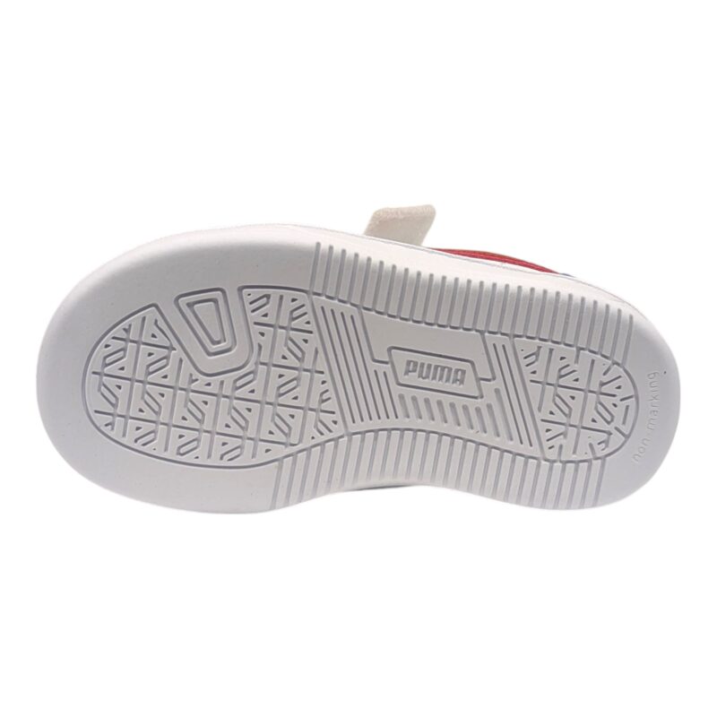 Sneakers unisex similpelle con strappo e lacci elastici white-red-blue-crystal (lojacono) - Puma