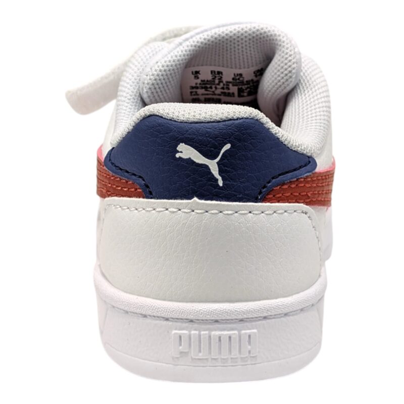 Sneakers unisex similpelle con strappo e lacci elastici white-red-blue-crystal (lojacono) - Puma