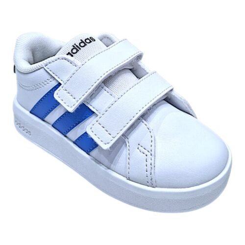 Sneakers white-ray blue-onyx con doppio velcro – Adidas