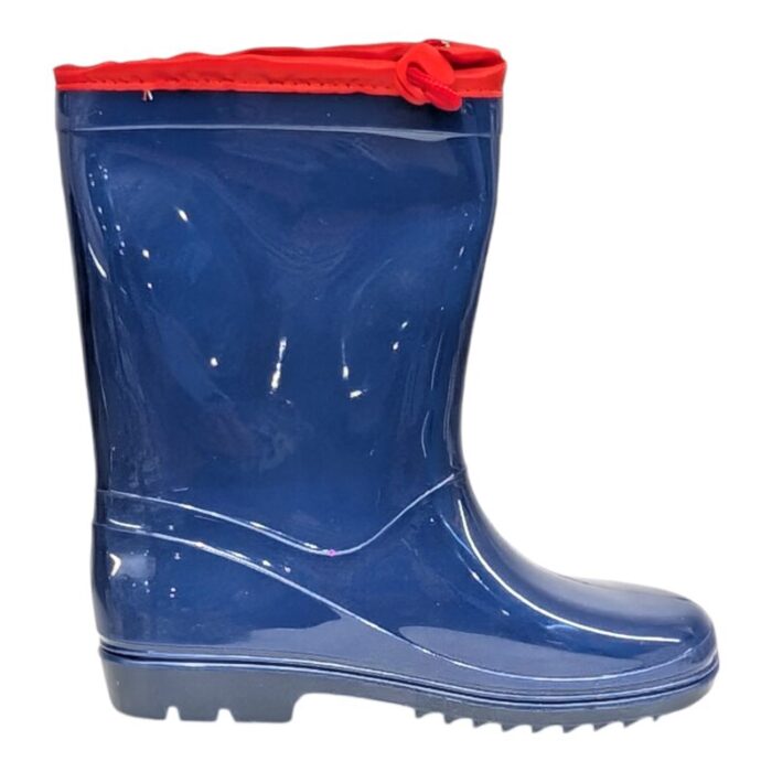 Stivale anti pioggia per bambino blu-royal con stampa laterale spider-man Marvel - Silver