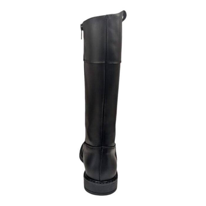 Stivale per bambina in vitello nero con zip - Chiara Luciani