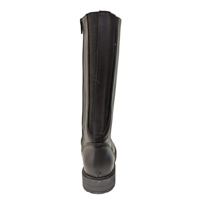 Stivale per bambina in vitello nero con zip - Chiara Luciani