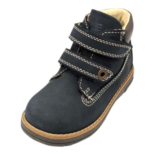 Stivaletti blu scuro in nabuk per bambino con doppio strappo - Primigi 4 Stivaletti blu scuro in nabuk per bambino con doppio strappo - Primigi