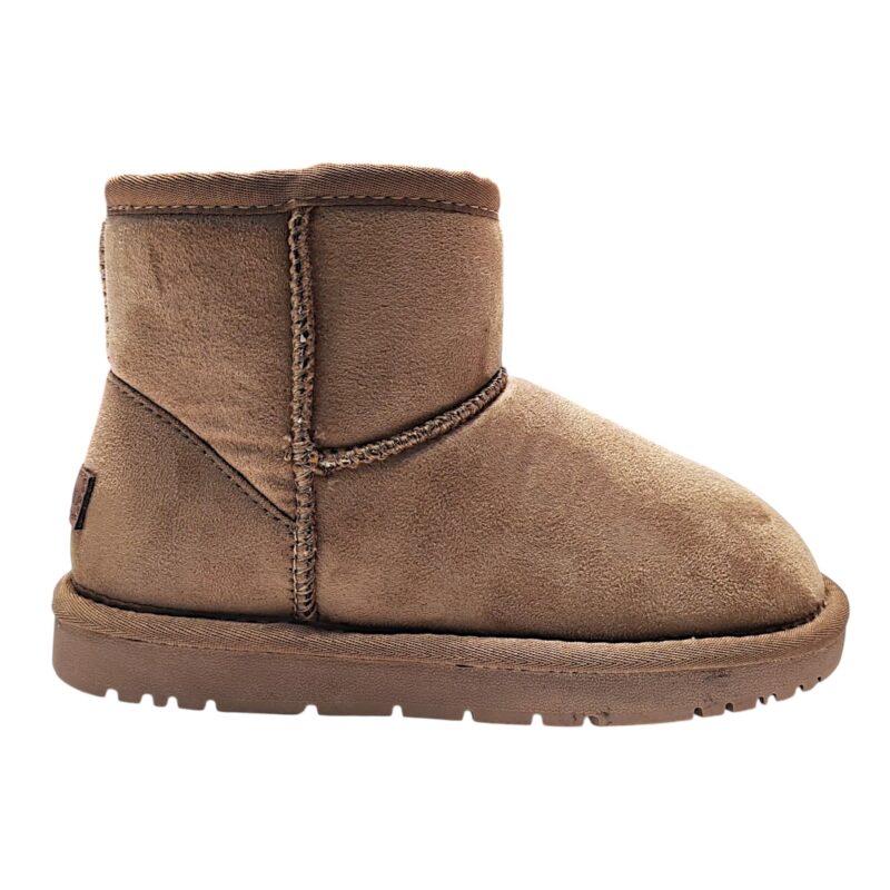 Stivaletti invernali unisex in tessuto stile UGG color beige-taupe - Grünland 2 Stivaletti invernali stile UGG taupe in tessuto unisex - Grünland