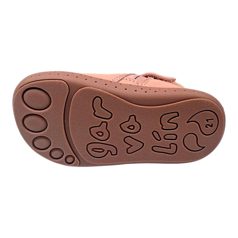 Stivaletti rosa barefoot alla caviglia in pelle per bambina con orsetto, cerniera e strappo - Garvalín 5 Stivaletti rosa barefoot alla caviglia in pelle per bambina con orsetto, cerniera e strappo - Garvalín