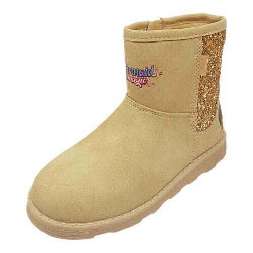 Stivaletto Ugg per bambina Avorio-Platino Mermaid Magic con zip laterale e accessori sirene – Primigi