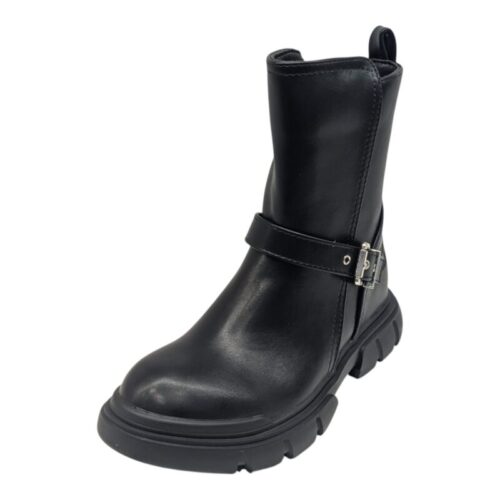 Stivaletto bambina nero con fibbia e cerniera – Lelli Kelly