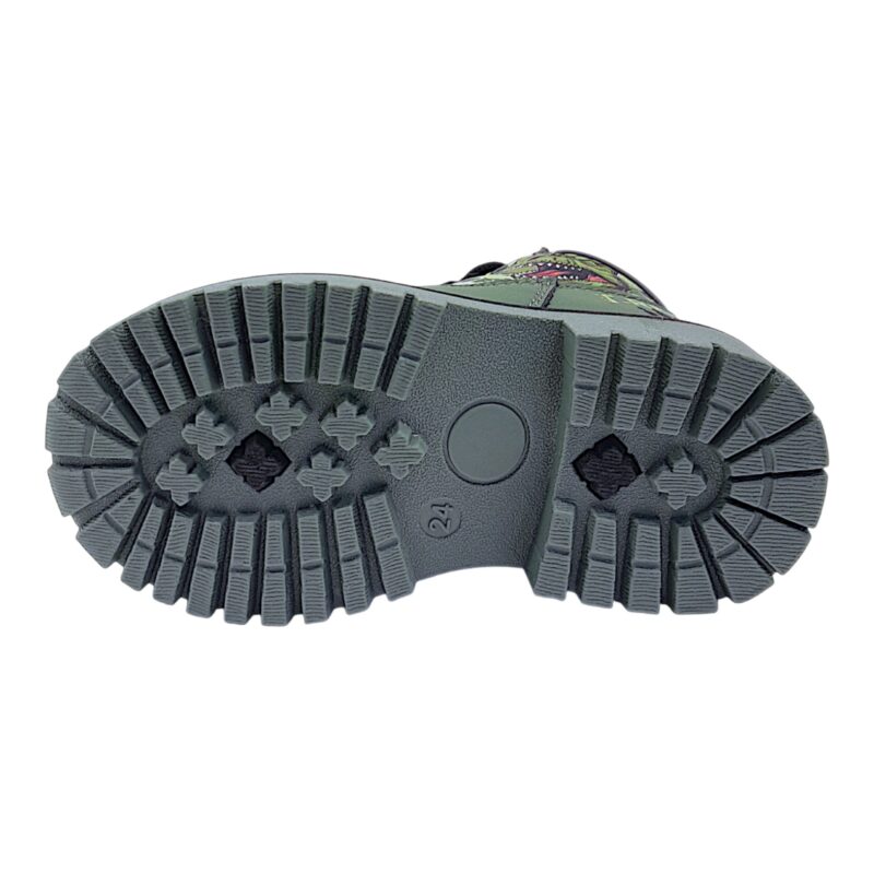 Stivaletto invernale verde per bambino tipo Timberland con dinosauri – Alek Moda Silver 5 Stivaletto invernale verde per bambino tipo Timberland con dinosauri – Alek Moda Silver