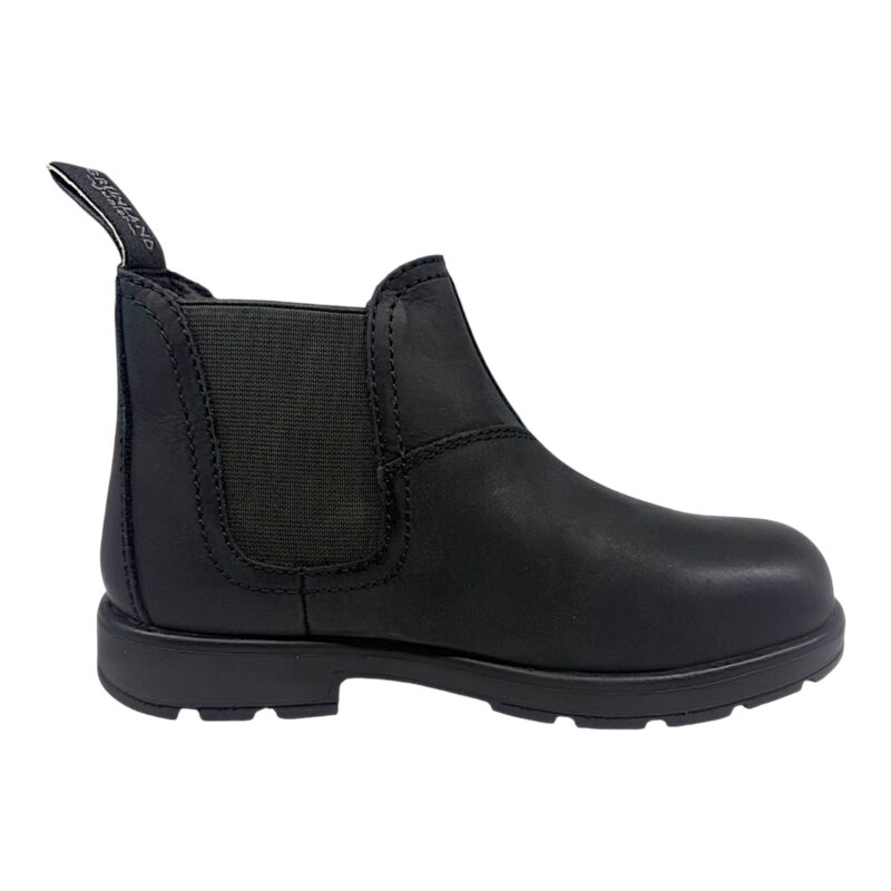 Stivaletto polacchino nero per bambino e bambina con elastico laterale verde bosco - Grünland 2 Stivaletto polacchino Chelsea nero per bambino e bambina con elastico laterale - Grünland