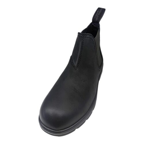 Stivaletto polacchino Chelsea nero per bambino e bambina con elastico laterale - Grünland