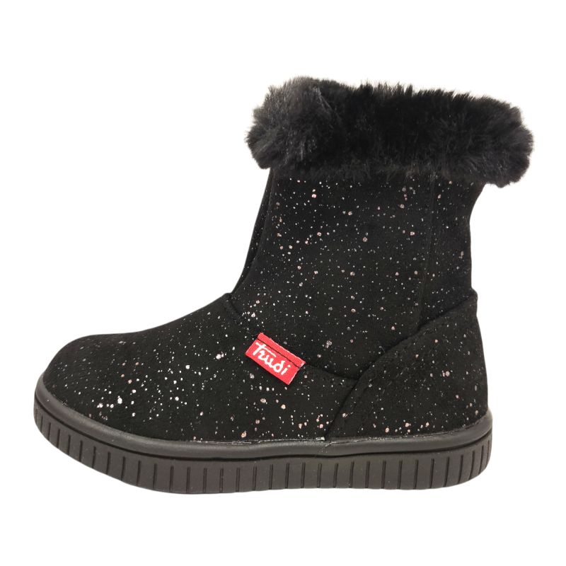 Stivaletto preppy black-gold per bambina - Trudi