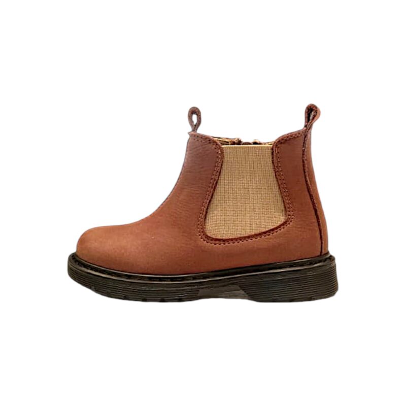 Stivaletto Panama rosa antico in nabuk per bambina con elastico rosa carne e zip laterale - Rossano 3 Stivaletto rosa antico in nabuk per bambina con elastico rosa carne e zip laterale - Rossano