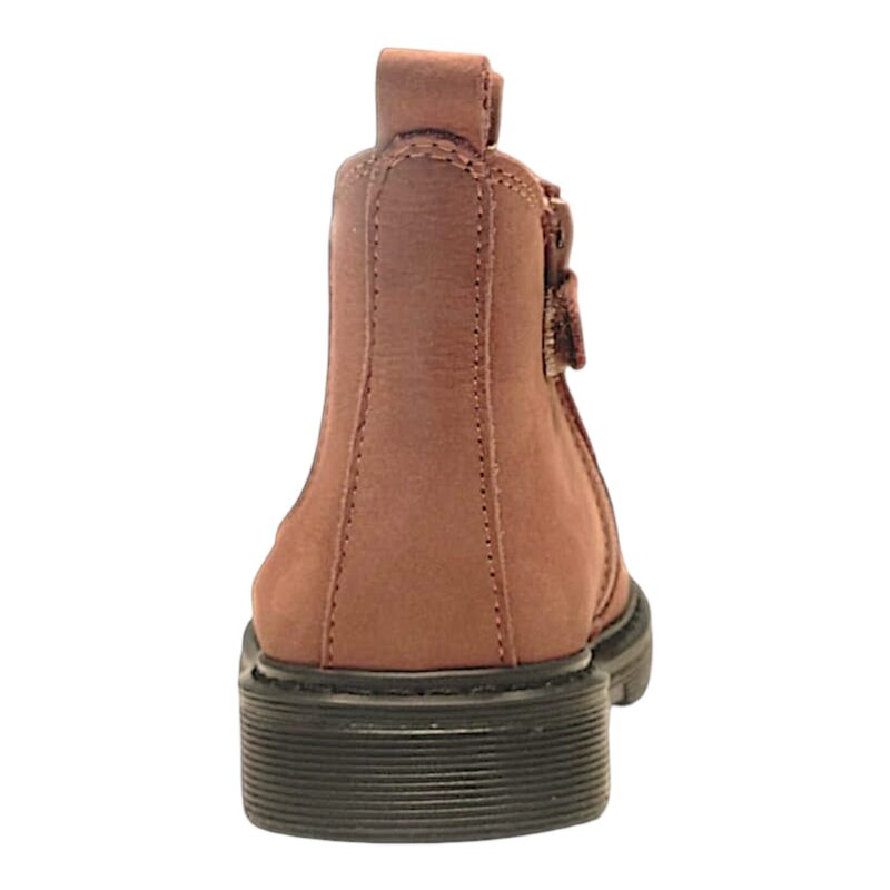 Stivaletto Panama rosa antico in nabuk per bambina con elastico rosa carne e zip laterale - Rossano 4 Stivaletto rosa antico in nabuk per bambina con elastico rosa carne e zip laterale - Rossano