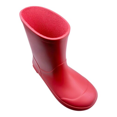 Stivali, calosce da pioggia in gomma fucsia per bambina senza elastico - Igor