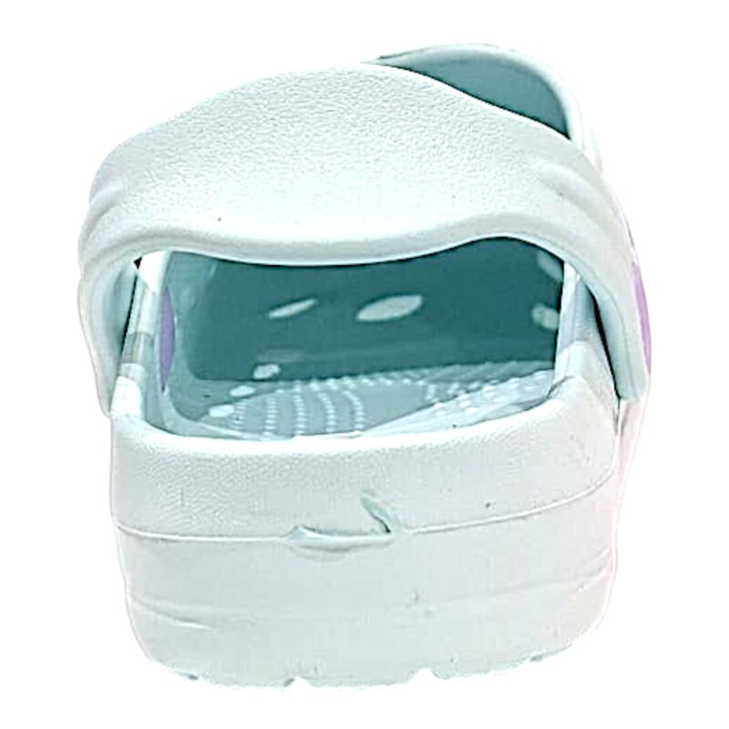 Ciabattina per bambina tipo Crocs Frozen celeste con fascetta posteriore – Alek Moda Silver 3 Ciabattina per bambina tipo Crocs Frozen celeste con fascetta posteriore – Alek Moda Silver - immagine 3